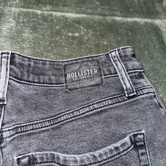 Hollister Co Ultra High-Rise Dad Jean Vintage Stretch Women's 10R/30R Dark Gray - Picture 5 of 9